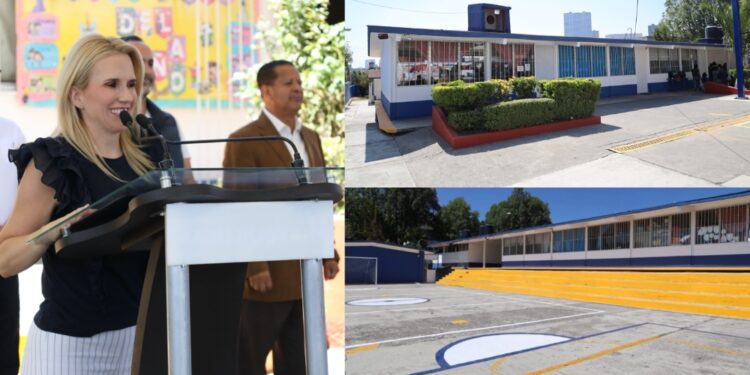 Rehabilita gobierno de Huixquilucan escuela en San Fernando
