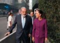 Claudia Sheinbaum y Carlos Slim coinciden en el Museo Soumaya para premiación
