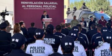 Anuncian renivelación salarial para policías del Estado de México