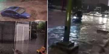 Torrencial lluvia y granizada provocan severas inundaciones en el Estado de México