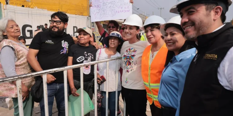Claudia Sheinbaum impulsa obras clave en el oriente del Estado de México